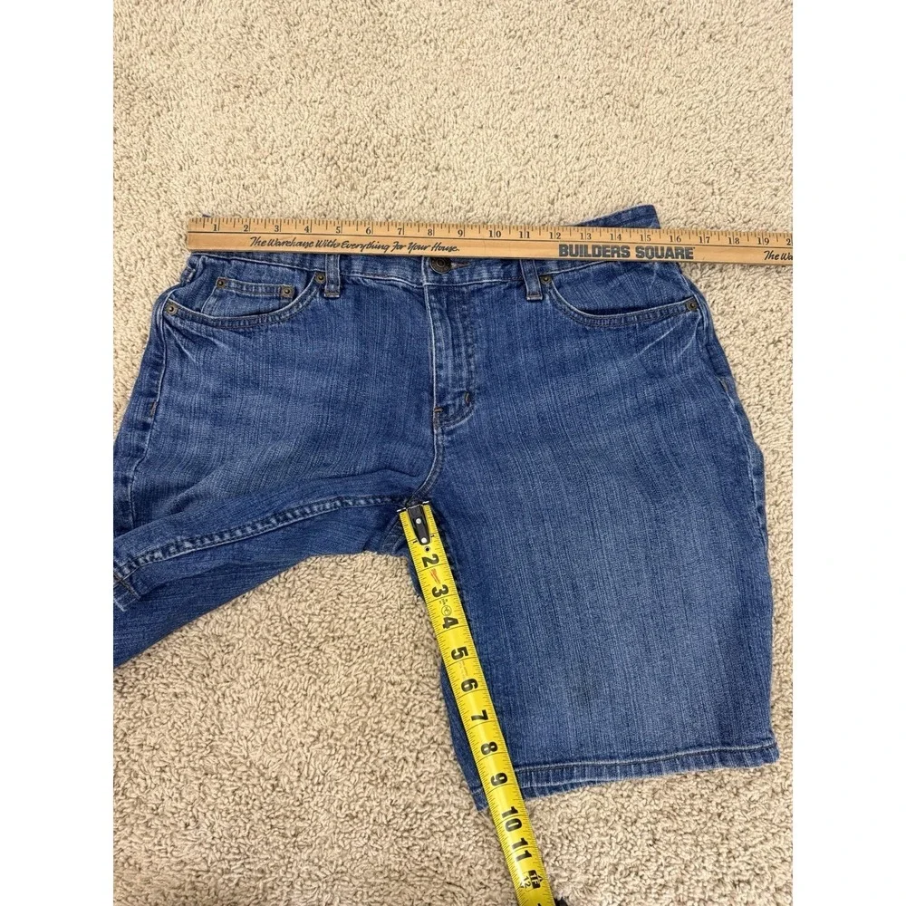 Ralph Lauren Jeans Co Bermuda Jean Shorts Womens 6 Jorts Blue Straight Stretch